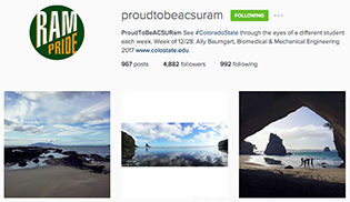 #ProudToBeACSURam Instagram